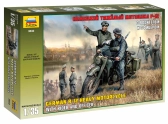Zvezda německý motocykl R-12 s řidičem (1:35)
