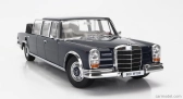 Kk-scale Mercedes benz S-class 600 Pullman (w100) Landaulet Semiconvertible 1964 1:18 Dark Blue