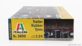 Italeri Accessories Set 8x Rubber Tires For Truck 1:24 /