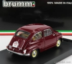 Brumm Fiat 600 Polizia Stradale 1955 1:43 Bordeaux