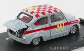 Brumm Fiat 600 Abarth 1000 N 30 4h Di Monza 1966 G.baghetti 1:43 Sivá červená