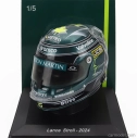 Spark-model Bell helmet Casco Helmet F1 Lance Stroll Team Aston Martin Aramco Cognizant N 18 Season 2024 1:5 Zelená