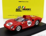 Umelecký model Ferrari 275p Spider Ch.0820 N 144 Víťaz 1000km Nurburgring 1964 Ludovico Scarfiotti - Nino Vaccarella 1:43 Červená