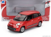 Newray Fiat 500l City 2013 1:24 Red