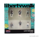 American diorama Figures Set 6x Lb Nation Lbwk 1:64 Různé