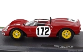 Edicola Ferrari 206sp Dino Spider Team Scuderia Ferrari Sefac N 172 Víťaz Ollon Villars 1965 Ludovico Scarfiotti 1:43 Červená