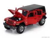 Tayumo Jeep Wrangler Sahara Hard-top 2012 1:32 Červená Černá