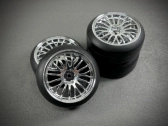 Driftové pneumatiky Absima The Pimp chrom 1:10 včetně disků, 4ks