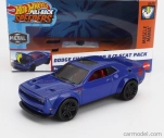 Mattel hot wheels Dodge Challenger R/t Scat Pack 2008 1:43 Modrá