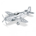 Oceľová stavebnica Mustang P-51