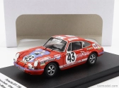 Trofeu Porsche 911 Coupe N 43 24h Le Mans 1971 Jean Pierre Bodin - Gilbert Courthiade 1:43 Red