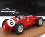 Tecnomodel Ferrari F1  Dino 246/256 Team Scuderia Ferrari N 6 2nd Avus Germany Gp (with Pilot Figure) 1959 Daniel Gurney 1:18 Red