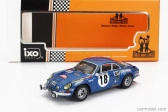Ixo-models Renault Alpine A110 1800s N 18 Winner Rally Montecarlo 1973 1:43, modrá
