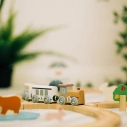Bigjigs Toys Dřevěná vláčkodráha u lesa