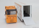 Newray Mercedes Benz Actros 1857 Truck Team Honda Rc213v Repsol Bike Transporter N 93 Majster sveta Marc Marquez - N 26 Dani Pedrosa Sezóna 2017 1:43 Oranžová biela