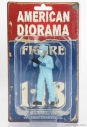 American diorama Figures Man - Hazmat Crew Figure Vi 1:18 Světle Modrá