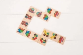 Bigjigs Toys Drevené domino vozidlá