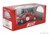 Best-model Ferrari 250lm 3.3l V12 N 7 Winner 12h Reims 1964 Graham Hill - Joachim Bonnier 1:43 Červená Modrá