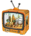 2Kids Toys 3D dřevěná skládačka Retro TV Pyramidy