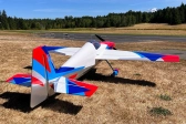 RC letadlo 104" Laser EXP V2 2,69m, červená/modrá/bílá