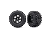 Traxxas kolo 4.3/5.7", disk X-Maxx černý, pneu Sledgehammer (pár)