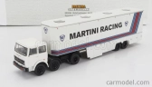 Brekina plast Fiat 691 T Truck Team Lancia Martini Racing Car Transporter 1970 1:87 Bílá