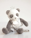 Doudou Darčeková sada - plyšová hračka panda s dekou 20 cm