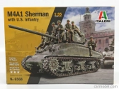 Talianeri Sherman M4a1 Sherman Tank s 10 figúrkami Us Infantry 1942 1:35 /