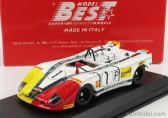 Najlepší model Porsche 908/02k Flunder N 1 1000km Nurburgring 1970 G.larrousse - H.marko 1:43 Biela červená žltá
