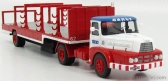 Perfex Unic Izoard Truck Semi-remorque 1958 - Sabine Rancy Cirque - Circus 1:43 Bílá Červená Modrá