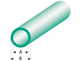 Raboesch profil ASA trubka transparentní zelená 2x3x330mm (5)