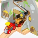 Bigjigs Rail Drevená vláčiková dráha Divoký západ 62 kusov