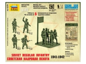 Zvezda figúrky Soviet Regular Infantry 1941 – 1942 (1:72)