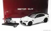 Motorhelix Alfa romeo Giulia Gta 2021 With Engine And Accessories - Full Openings 1:18 Bianco Trofeo White Met