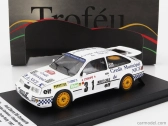 Trofeu Ford england Sierra Rs Cosworth N 31 Rally Montecarlo 1987 Christian Gardavot - Claude Ferrato 1:43 Bílá