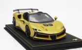 Bbr-models Ferrari Sf90 Xx Stradale Spider 2024 - Con Vetrina - With Showcase 1:18 Giallo Montecarlo - Žlutá S Černou