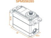 Spektrum Servo S6285 Vysoký krútiaci moment HV MG Race