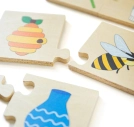 Bigjigs Toys Didaktické puzzle Čo patrí k sebe
