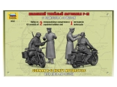 Zvezda nemecký motocykel R-12 s vodičom (1:35)