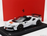 Bbr-models Ferrari Sf90 Xx Stradale Spider 2024 - Con Vetrina - With Showcase 1:18 Bianco Artico - Bílá Met Oranžová Černá
