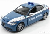 Bburago Alfa Romeo Giulia Polizia 2016 1:24 modrá biela