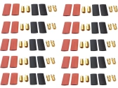 6,0 mm pozlátený konektor s pásikmi smrti (10 párov)