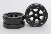 Kovové Beadlock CNC disky 1,9 PT Claw Black/Black, 2 ks