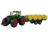 RC Traktor s valníkem a balíky 1:16