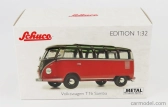 Schuco Volkswagen T1b Samba Minibus 1962 1:32 Červená Černá