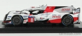 Edicola Toyota Ts050 Hibrid 2.4l Turbo V6 Team Gazoo Racing N 8 24h Le Mans 2017 S.buemi - K.nakajima - A.davidson 1:43 Biela červená čierna