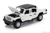 Tayumo Jeep Gladiator Pick-up Truck Rubicon 2020 1:32 Bílá Černá