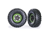 Kolesá Traxxas 2,2", TRX-4 Sport šedá/zelená, pneumatiky Canyon Trail (2)