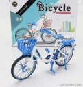 Golden wheel models Bicicletta Lady Classic Bicycle 1:10 Modrá Bílá