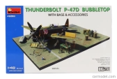 Miniart Dragon wings P-47d-30 Thunderbolt Bubbletop Airplane Military With Base & Accessories 1942 1:48 /